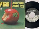 YES 'And You And I (Part 1 & 2)' 1972 German promotional 7