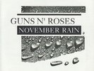 GUNS N' ROSES November Rain & Sweet Child O' Mine PICTURE SLEEVE 45 record RARE