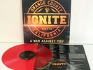 IGNITE a war against you RED VINYL Lp Record with lyrics insert and CD