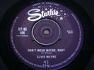 ALVIS WAYNE   Don't Mean Maybe Baby   NR MINT   1963 UK STARLITE ST45 104   ORIG