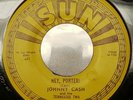 JOHNNY CASH “Hey, Porter / Cry  Cry  Cry” Johnny's 1st PUSH MARKS SUN 221 VG