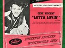 GENE VINCENT    LOTTA LOVIN'    PROMO   DEMO   RUSH COPY     VINYL  RECORD    45