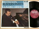 CLAUDIO ARRAU piano sonatas 2/3 BEETHOVEN 1stPress PHILIPS HI-FI STEREO MINT