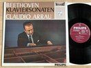 CLAUDIO ARRAU piano sonatas 1/4 BEETHOVEN 1stPress PHILIPS HI-FI STEREO MINT