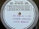 Granados: Goyescas - Nikita Magaloff **2x Single Sided Decca Test Pressings**