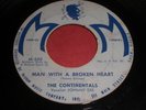 The Continentals: Man With A Broken Heart / Saxy Twist 45 - Teen