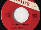 JOHNNY WELLS Lonely Moon / One and Only One Astor RB Popcorn VG+ 45 HEAR