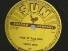 HEAR 1956 78 - SUN- 239 - WARREN SMITH - ROCKABILLY- ROCK 'N' ROLL RUBY