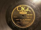 COUNTRY EARL JOHNSON DIXIE ENTERTAINERS Okeh 45512 (rare one) I Know My Redeemer