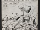 GOVERNMENT ISSUE: Legless Bull 45 (PS w/ sl wear, 3rd cover variation, lyric i