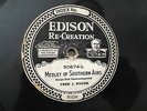 FRED J BACON Banjo Medley Southern Airs EDISON 78 rpm record J Kimmel ACCORDION