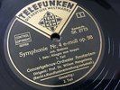 MENGELBERG Willem BRAHMS SYMPHONY 4 ED1 TELEFUNKEN (D) SHELLAC 5 x 12