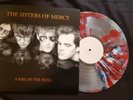 SISTERS OF MERCY FIRE IN THE HULL RARE CLEAR/RED/BLUE SPLATTER VINYL LP