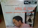 CHARLIE PARKER. APRIL IN PARIS. 1957 VERVE LP