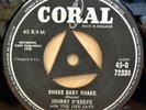 JOHNNY O'KEEFE SHAKE BABY SHAKE / REAL WILD CHILD OG UK TRI CENTRE CORAL 7
