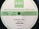 CHRIS REA + THE TOURISTS  BBC transcription disc-In Concert 233 CN 3635/S