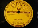 Rockabilly 78 RPM  Jerry Lee Lewis Sun 288  Breathless, Down The Line  E+