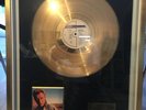 Johnny Hallyday Gang Disque d'Or Officiel 24 carats  TRES RARE ENVOI SANS FRAIS