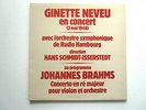 GINETTE NEVEU EN CONCERT 1948 BRAHMS VIOLIN CONCERTO SCHMIDT ISSERSTEDT LP STIL