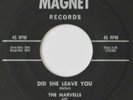 THE MARVELLS 45 on MAGNET 