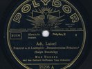 78 Rpm MAX HANSEN Ach Luise  German 1933 Shellac Polydor 10