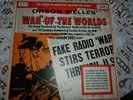 WAR OF THE WORLDS-ORSON WELLES-ORIGINAL RADIO BROADCAST-2 LP-CHARISMA LABEL