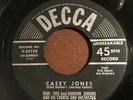 Burl Ives Casey Jones / Wait For Me Darling VG++ vinyl 1954