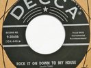 JUSTIN TUBB Rock It On Down To My House DECCA 45 rockabilly HEAR