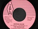 MIRACLES: Depend On Me /  Can You Love A Poor Boy 45 (dj, repro) Soul