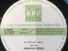 DEPECHE MODE BBC transcription disc-In Concert 345 CN 4498/S