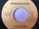 DEBORAH HARRY - Brite Side / I Want That Man - RARE MEXICO Promo  45 Blondie