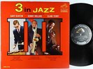 Gary Burton/Sonny Rollins/Clark Terry - 3 In Jazz LP - RCA Victor Mono DG VG++