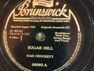 Bruns 80093 Crockett Kentucky Mountaineers SUGAR HILL 78 rpm Country E+ 1929