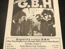 GBH/SS Decontrol/Effigies @Santa Monica orig 80s SoCal hc punk flyer kbd vtg