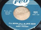 Bobby Freeman . I'll never fall in love again . Rare Canadian issue .