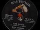 78-ROCK-ELVIS PRESLEY-TOO MUCH/PLAYING FOR KEEPS-CLASSIC -
