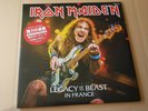 IRON MAIDEN - legacy of beast in france    - 2 x LP' -blue   vinyl