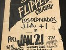 Flipper/Crucifix/Los Olvidados/JFA? @ Sacto '83 SoCal hc punk flyer kbd vtg