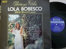 LOLA BOBESCO charm & violin - SERGE BEMANT  / DECCA autographed
