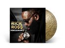 Rick Ross - Port of Miami 2  Vinyl Record LP Gold Swirl Color Signed Autographed