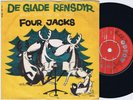 FOUR JACKS De Glade Rensdyr Danish 45PS 1959 Autographed Odeon 7