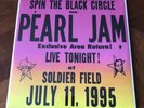 pearl jam spin the black circle 4/11/95 soldier field vinyl sealed original pres