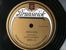 LEOPOLD GODOWSKY Spring Song/Flatterer BRUNSWICK 15001 pre-war SOLO PIANO E- 10