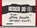 *Genuine* HUSKER DU From - Zen Arcade PROMO STICKER UNUSED Punk SST Bob Mould