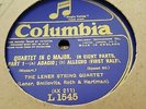 MOZART QUARTET IN C MAJOR THE LENER STRING QUARTET COLUMBIA L1545-48