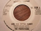 PERFECTIONS Girl You Better Hurry RARE Northern Soul 45 superb TRI-CITY PROMO