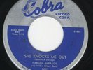 Harold Burrage 45 She Knocks Me Out/A Heart COBRA EX blues R&B hear