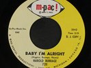 HAROLD BURRAGE: Baby I'm Alright / Fifty Fifty 45 (dj, close to M-) rare Soul