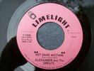 ALEXANDER AND THE GREATS--HOT DANG MUSTANG / DO THE MUSTANG--LIMELIGHT--1964 DJ