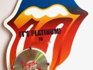 ROLLING STONES Unique Tongue Shaped PLATINUM RECORD AWARD Italy 40 LICKS No RIAA